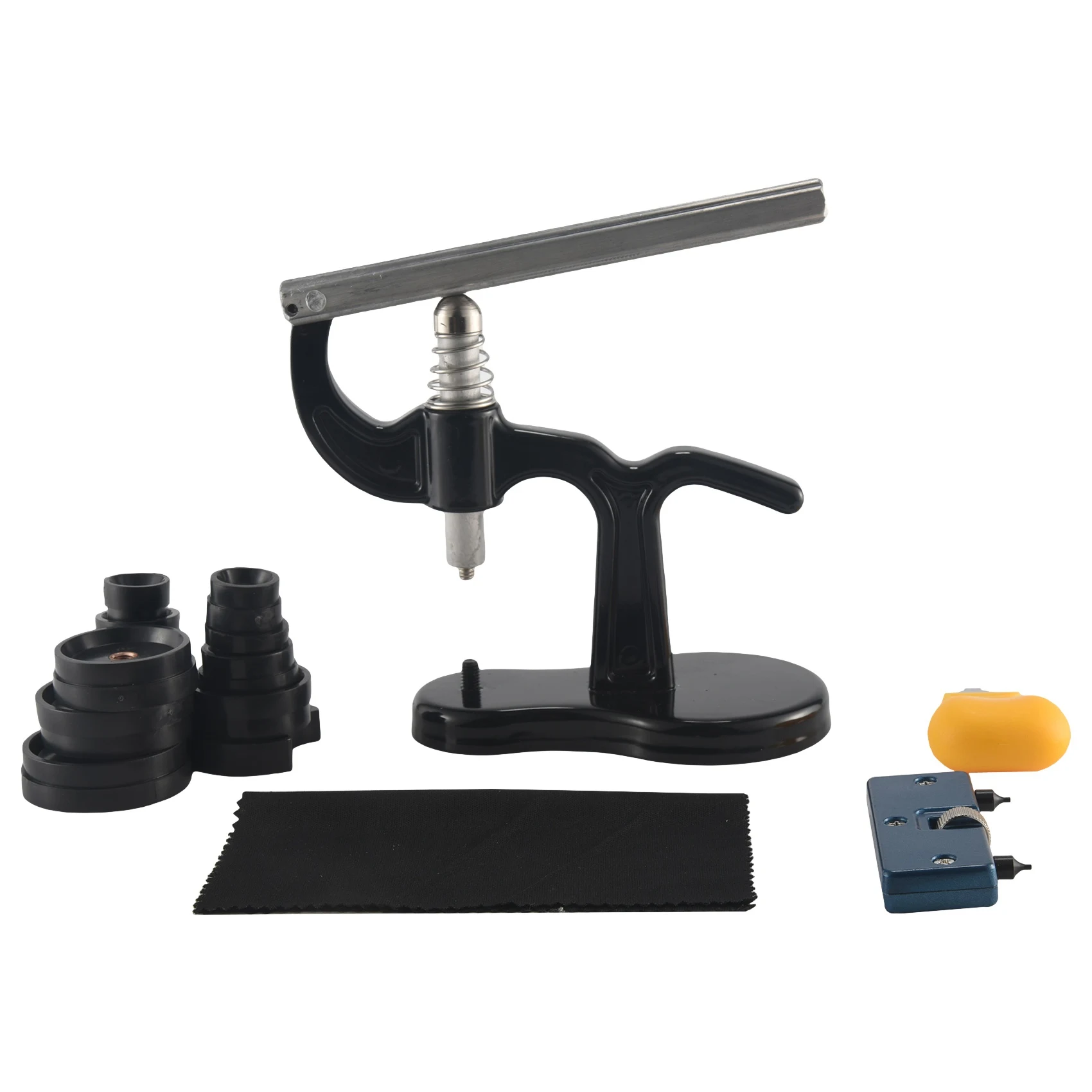 AS53-16Pcs Watch Press Tool With Watch Battery Replacement Tool Kit And Fitting Dies For Watch Back Remover Closer Repair And