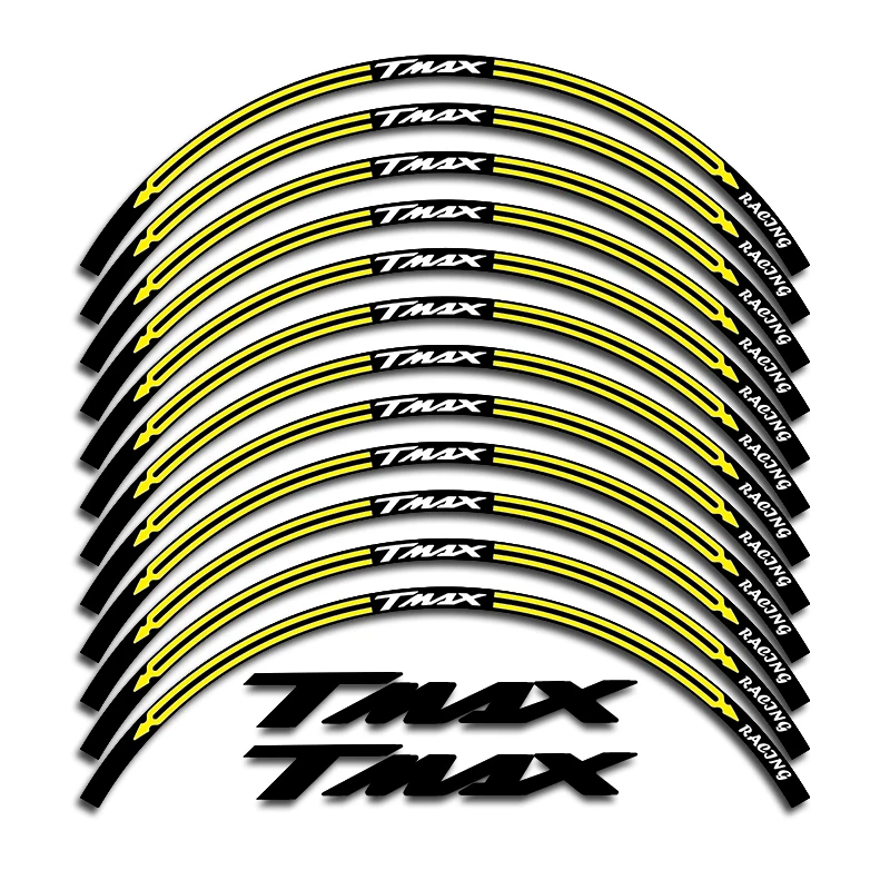 T-MAX Motorcycle Accessories Wheels Hub Reflective Stickers For Tmax DX 530 500 560 Tmax530 Tmax500 Tmax560