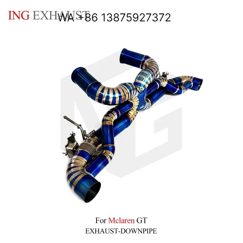 Wmwmnu for ING Titanium Tuning Exhaust System Valve Catback for GT with High Flow Performance Auto Tuning Pipe Parts