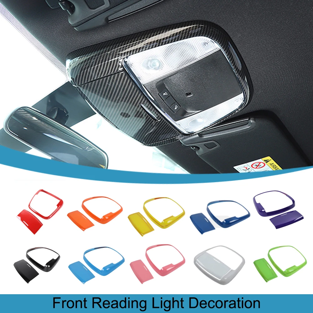 Car Front Reading Light Lamp Decoration Cover Sticker for Dodge Charger Durango for Chrysler 300C 2011-2023 Interior Accessories