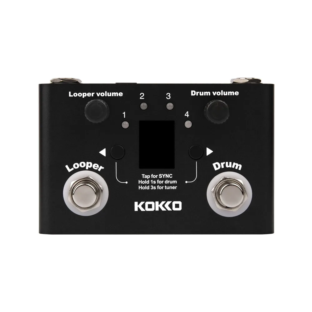 

KOKKO Drum Looper Effect Pedal Effects Processors Tuner BT Page-Turner Phrase Loop Recording Drum Effect Compact Pedal