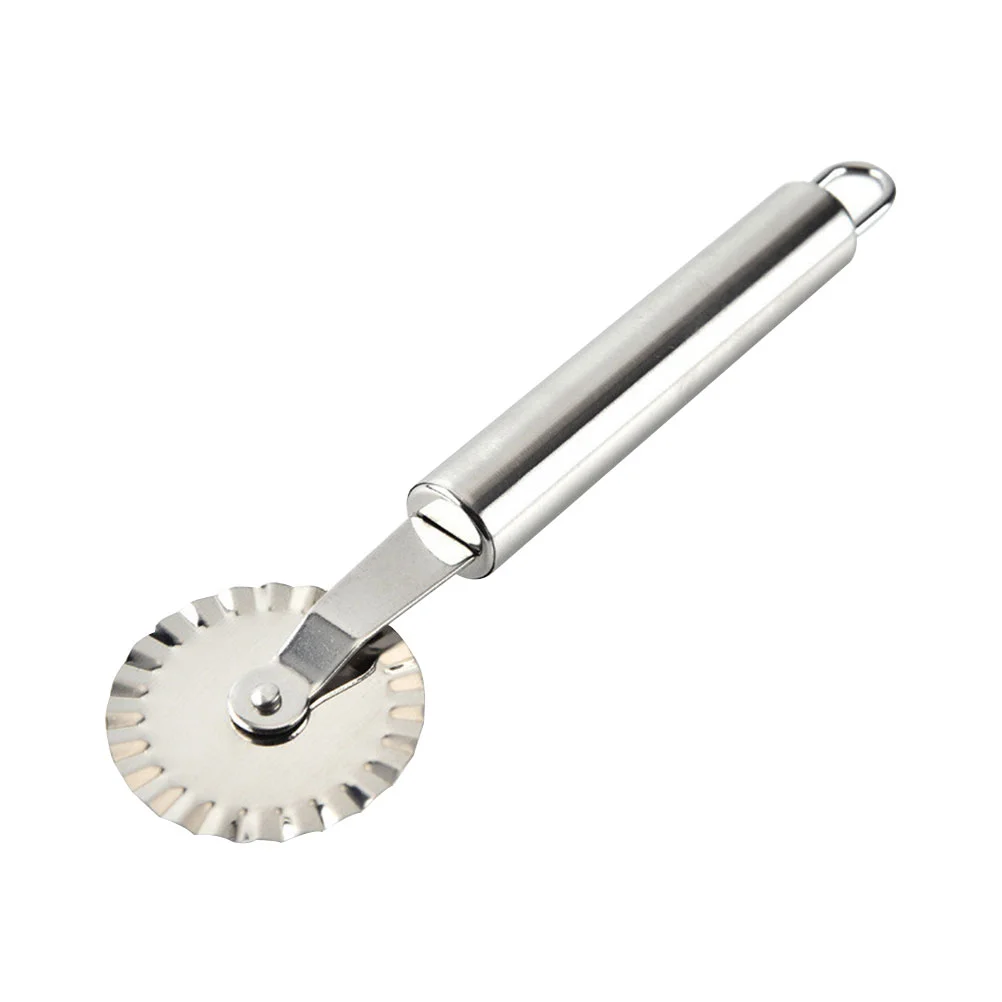 Pizza Wheel Pastry Stainless Steel Ravioli Slicer Pasta Tool Wheels Slice Roller Round Rolling Dough Cutting Set Pin Handle