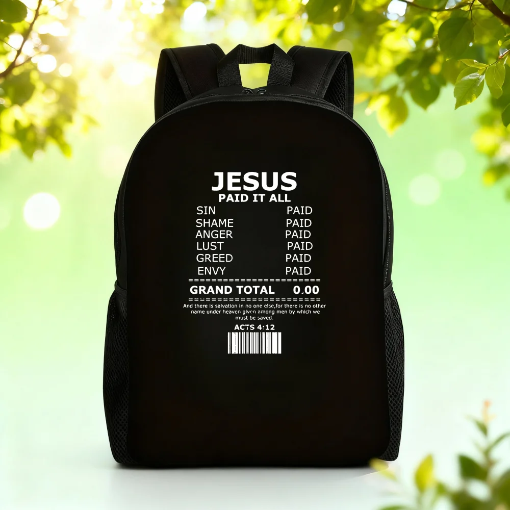 

Women's College Backpack Paid It All | High-capacity photography backpack, comfortable and stylish, suitable for school
