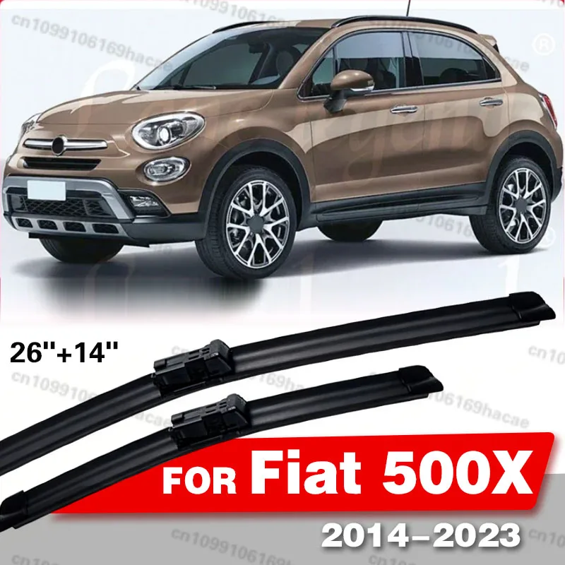 

Комплект передних щеток стеклоочистителя для Fiat 500X 2014-2023 (2015) — щетки для лобового стекла, аксессуары для автомобиля, 26+14 дюймов