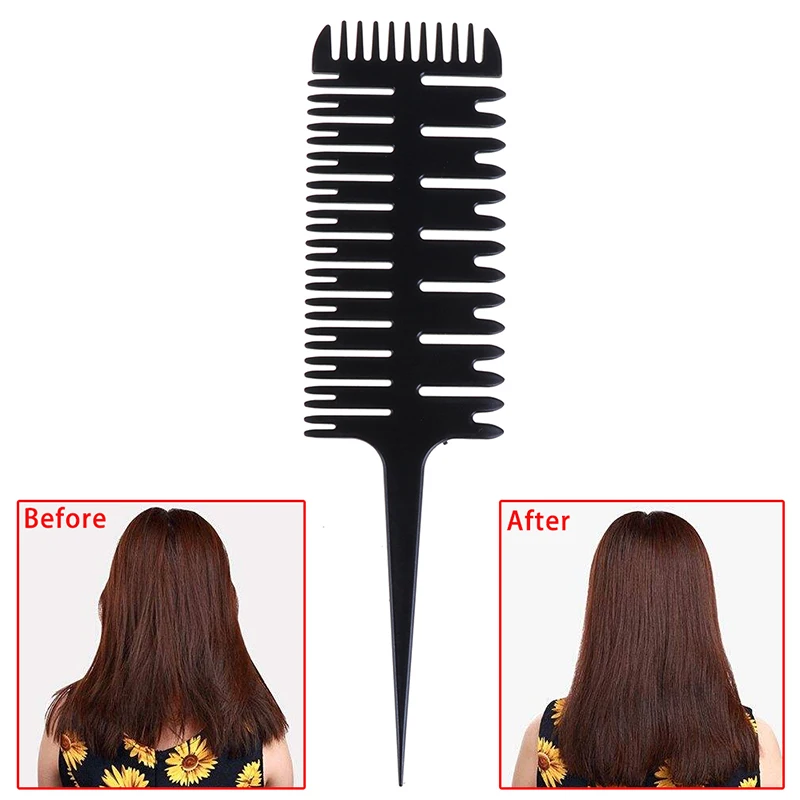 Big Tooth Comb Hair Dyeing Tool Highlighting Comb Brush Salon Pro Fish Bone Design Comb Hair Dyeing Sectioning