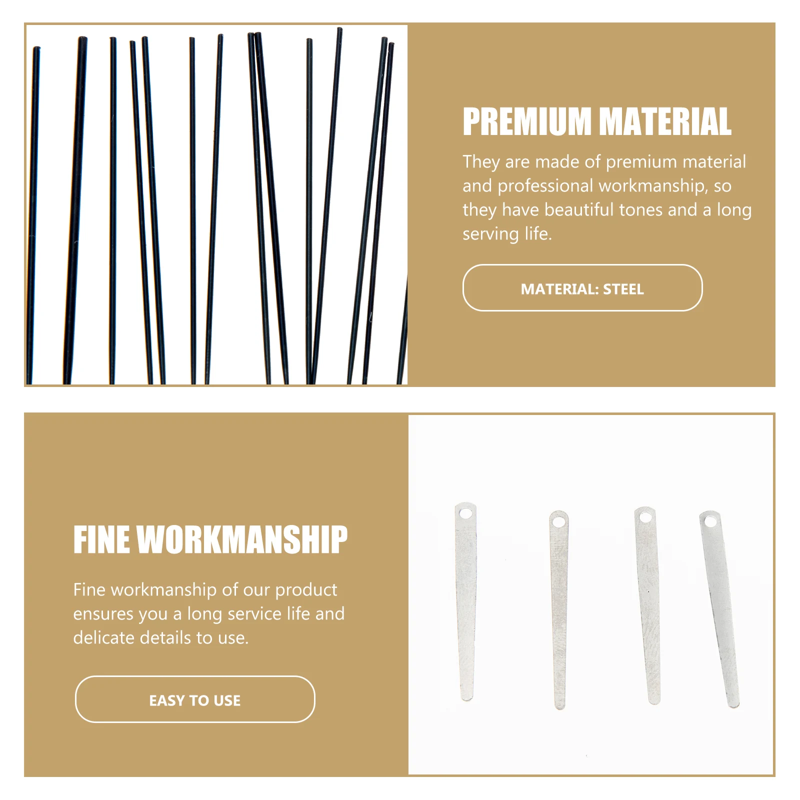 

1Set Saxophone Repair Tool Premium Reed for Beginner with Smooth Vibration Ideal Replacement Needle for Band Instruments