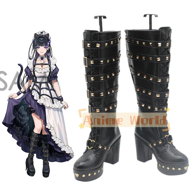 Virtual YouTuber Nijisanji XSOLEIL Meloco Kyoran Second Outfit Shoes Cosplay Boots Halloween Carnival Boots Custom Made