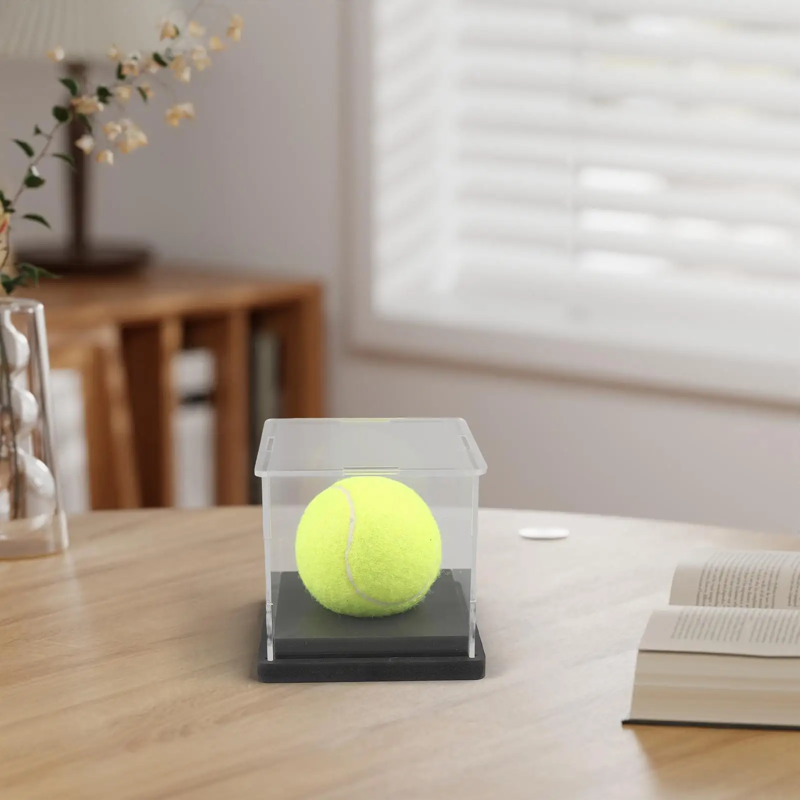 

Baseball Display Case Baseball Collector Case Transparent Acrylic Dustproof Toy Cabinet For Tennis Softball Sports Collectors