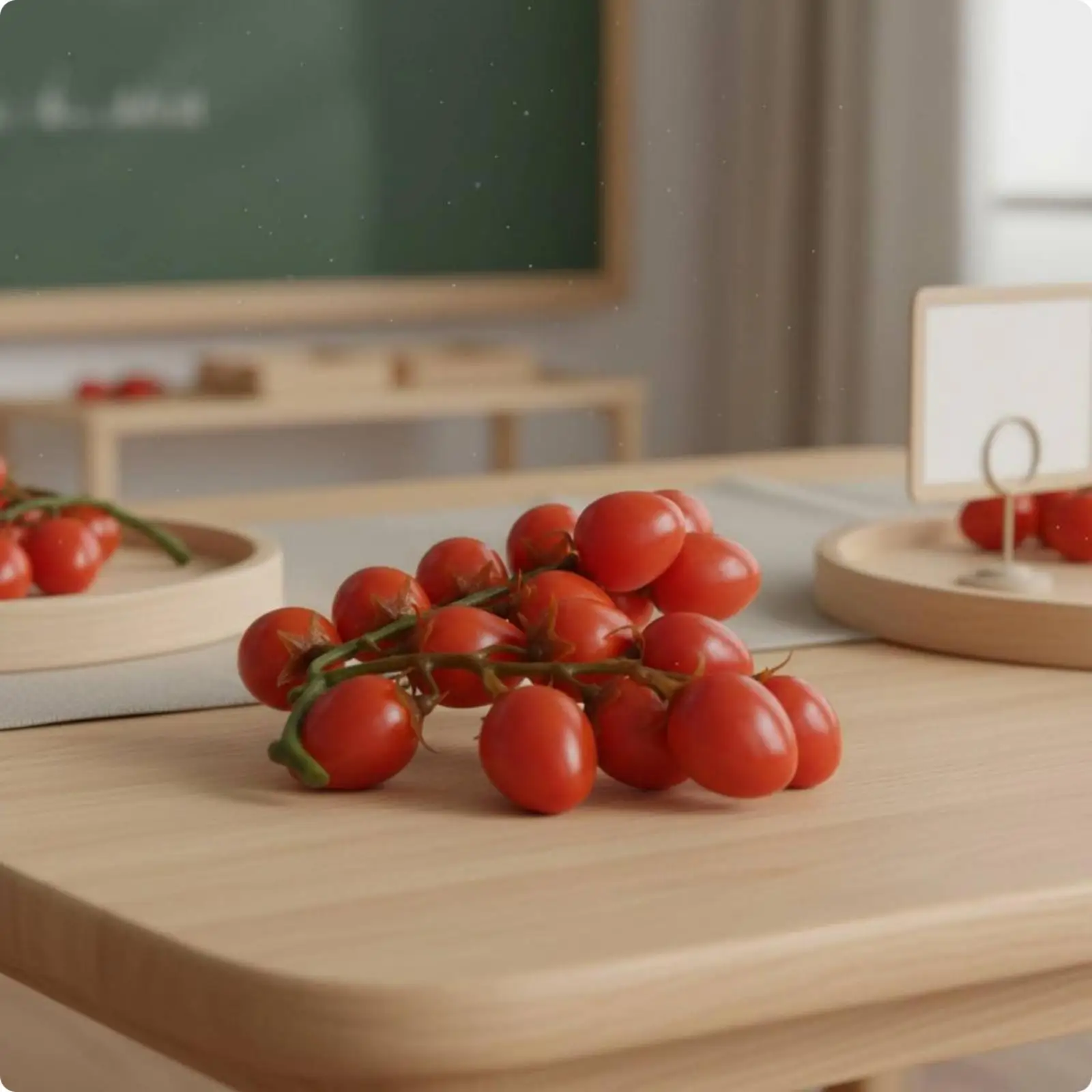 Industrial Display Plastic Cherry Tomato Model Decorative Artificial Fruit Set for Store Basket Display