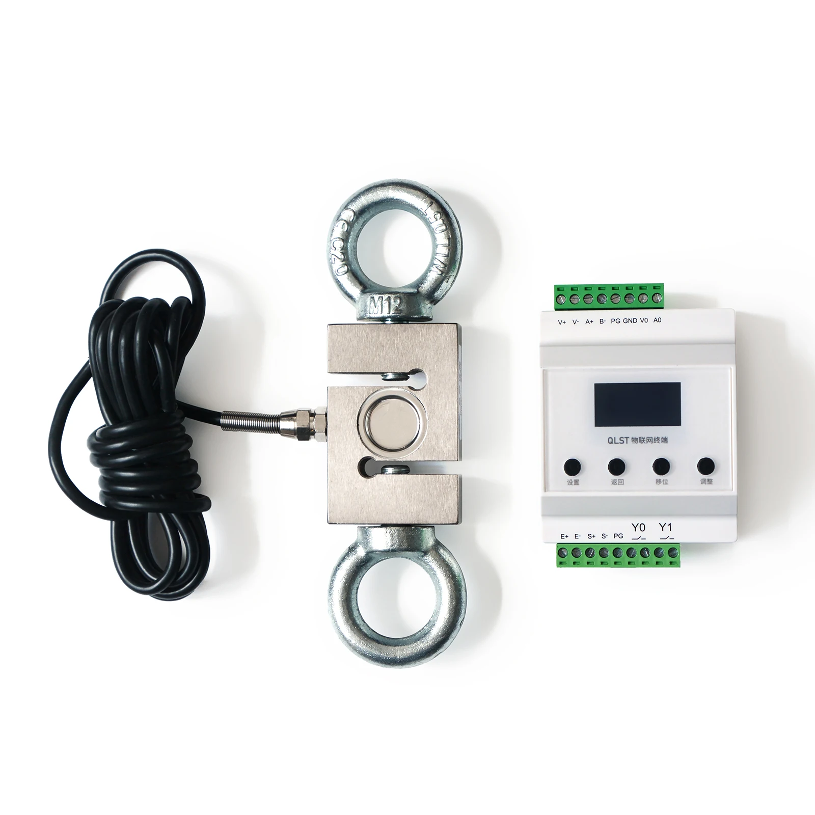 Célula de Carga com Display Indicator Kit Lifting Ringhigh Precision s tipo Scale Sensor Indicador Display Transdutor Pcs