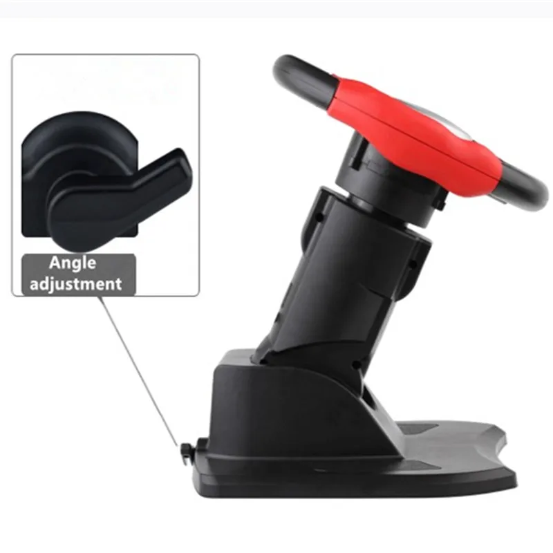 900 Degree Racing Games Steering Wheel Computer Learning Car Simulation Driving Machine Accelerator Brake Gear Lever Clutch Set view 6
