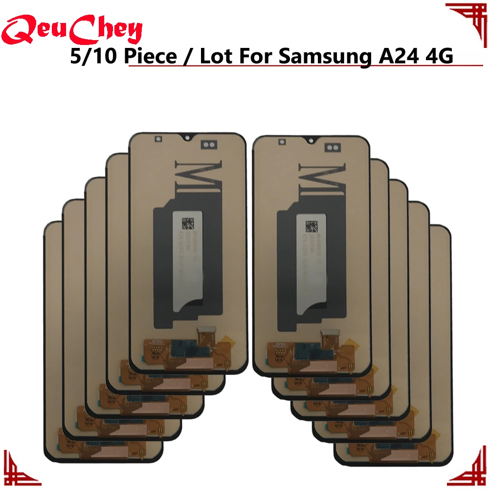 5/10 Piece/Lot OLED Incell For Samsung A24 4G LCD Display A245 A245F A245F/DS A245M A245N Touch Screen Assembly No / With Frame