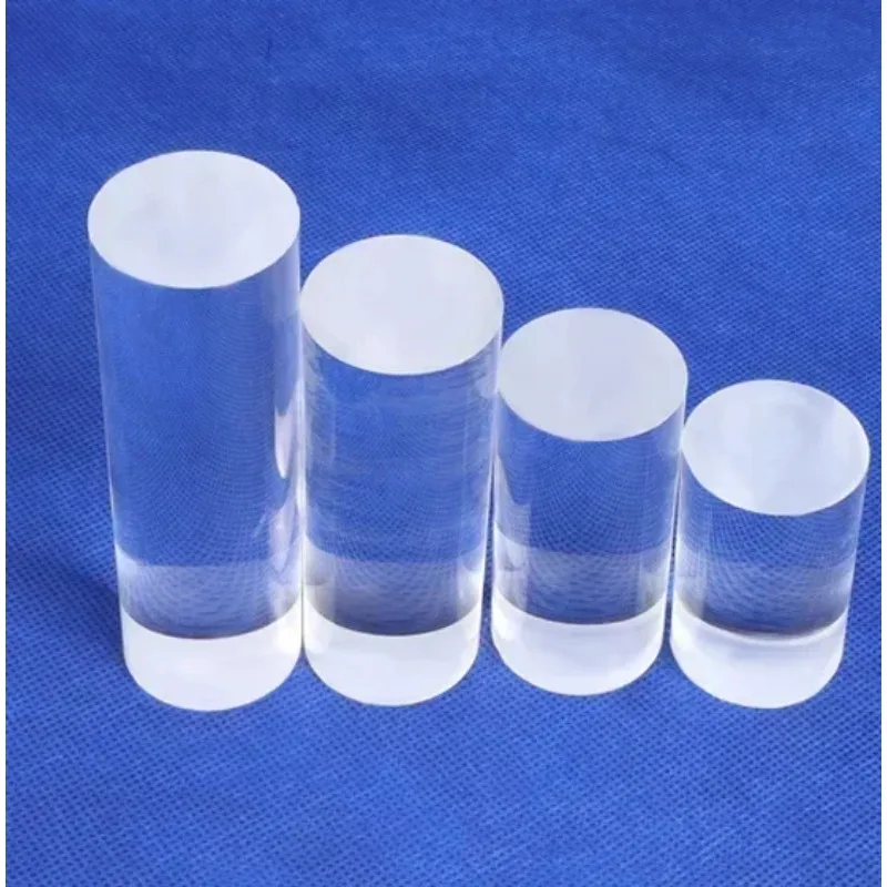 Premium High Purity Polishing Clear Quartz Glass Rod Set with Crystal Clear Finish for Laboratory Experiments