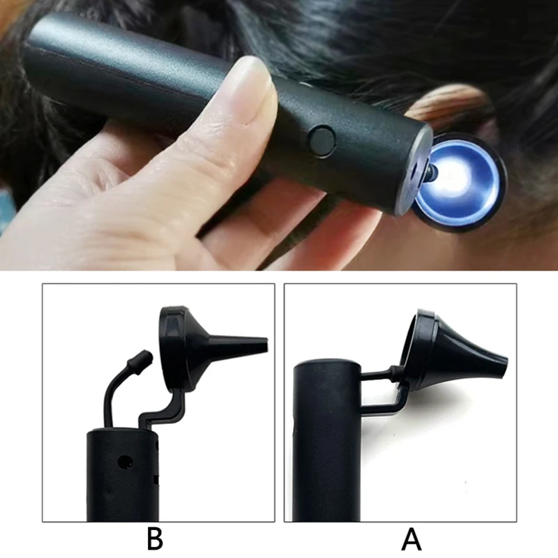 Ear Pick LED Hand Lamp Earwax Remover Lantern Light Earpick Nose Wax Cleaner Tweezer Otoscope Handheld Flashlight Tool