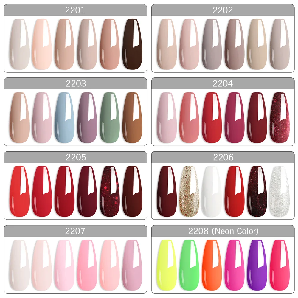 6 Stück Venalisa Gel-Nagellack TPO-frei HEMA-frei Farbiger Lack Gummi-Basis Jelly Pink Natürliche Farbserie Nude-Kollektion Gel – Detail 8