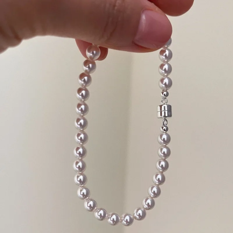 2026 New Australian White Pearl Bracelets for Women Light Luxury Minimalist Exquisite Hand Jewelry Gifts