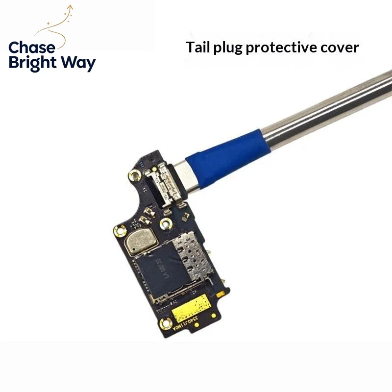 2Pcs Type C Soldering Shield Charging Port Cover Heat Proof Dustproof for Mobile Phone Circuit Repair Use