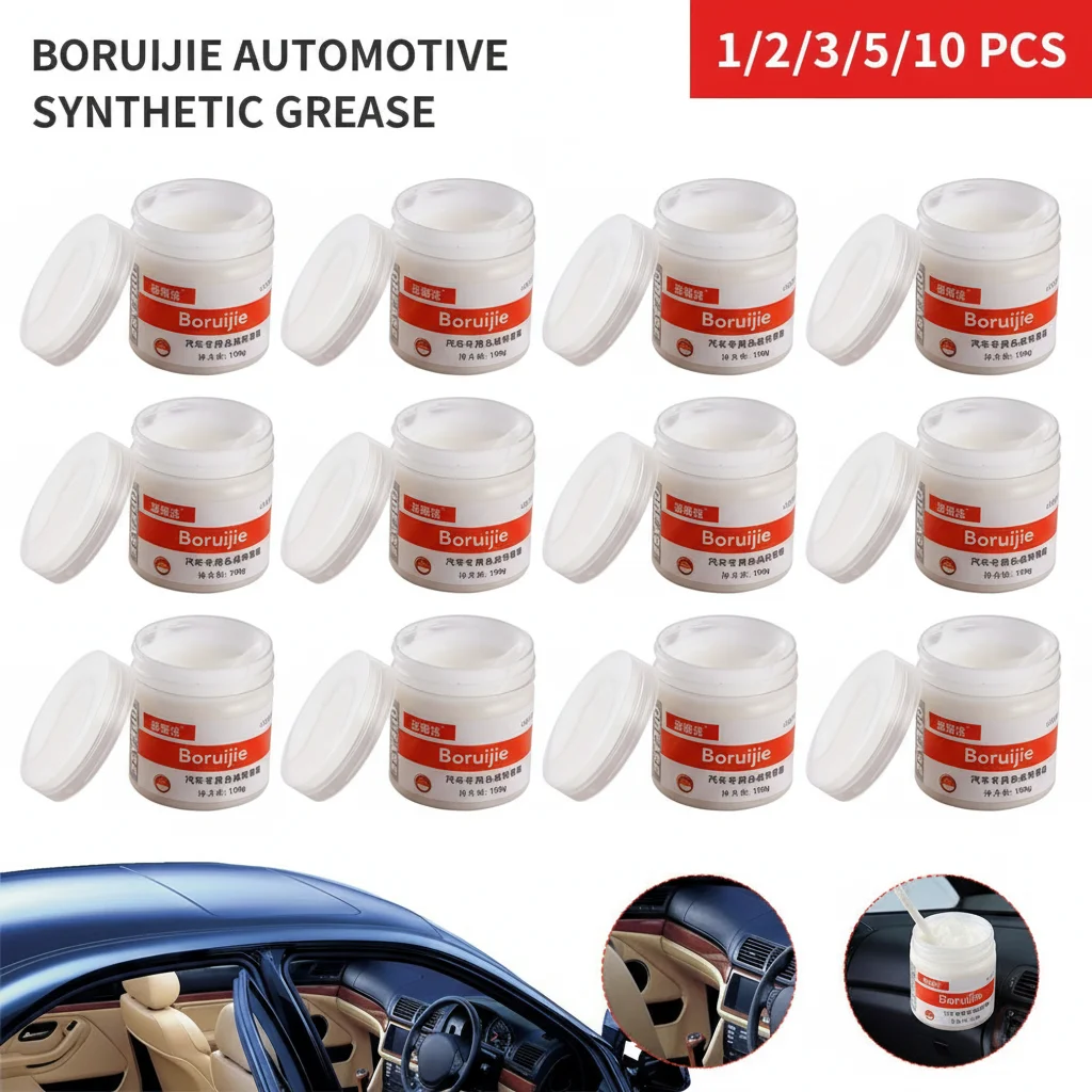 100g Car Slide Sunroof Maintenance Grease Anti-Jamming Noise Removal Lubrication Agent for Vehicle Sliding Parts
