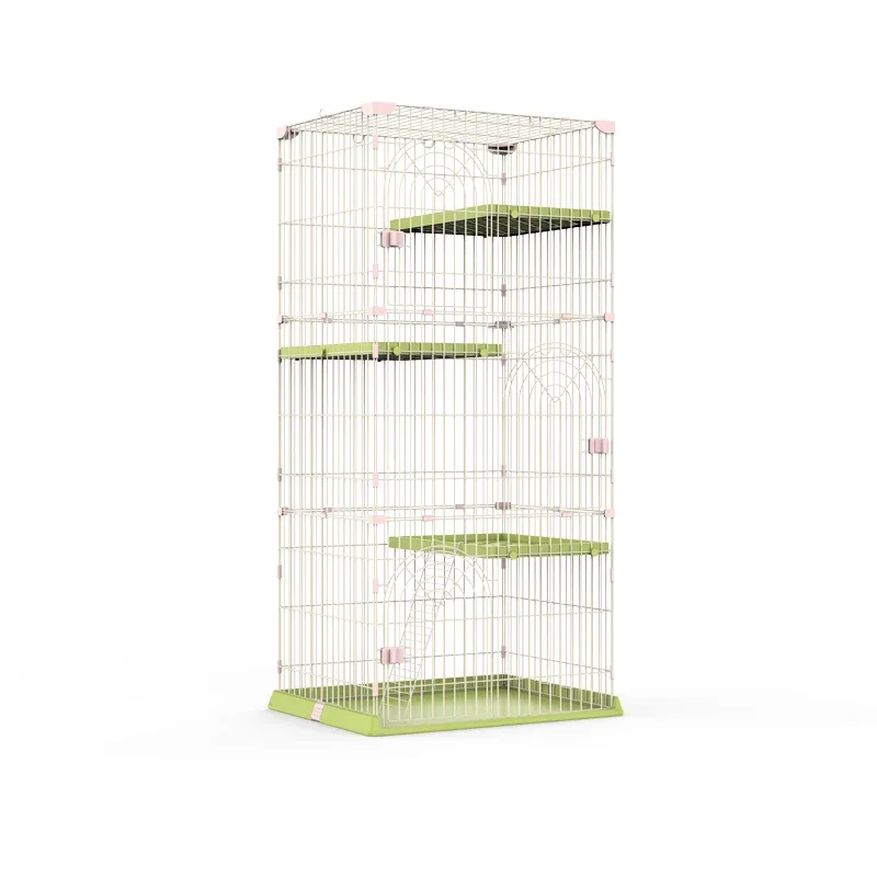 Manufacture outdoor cat cage layer cage pet carriers folding  for sale metal dog cat cages enclosures