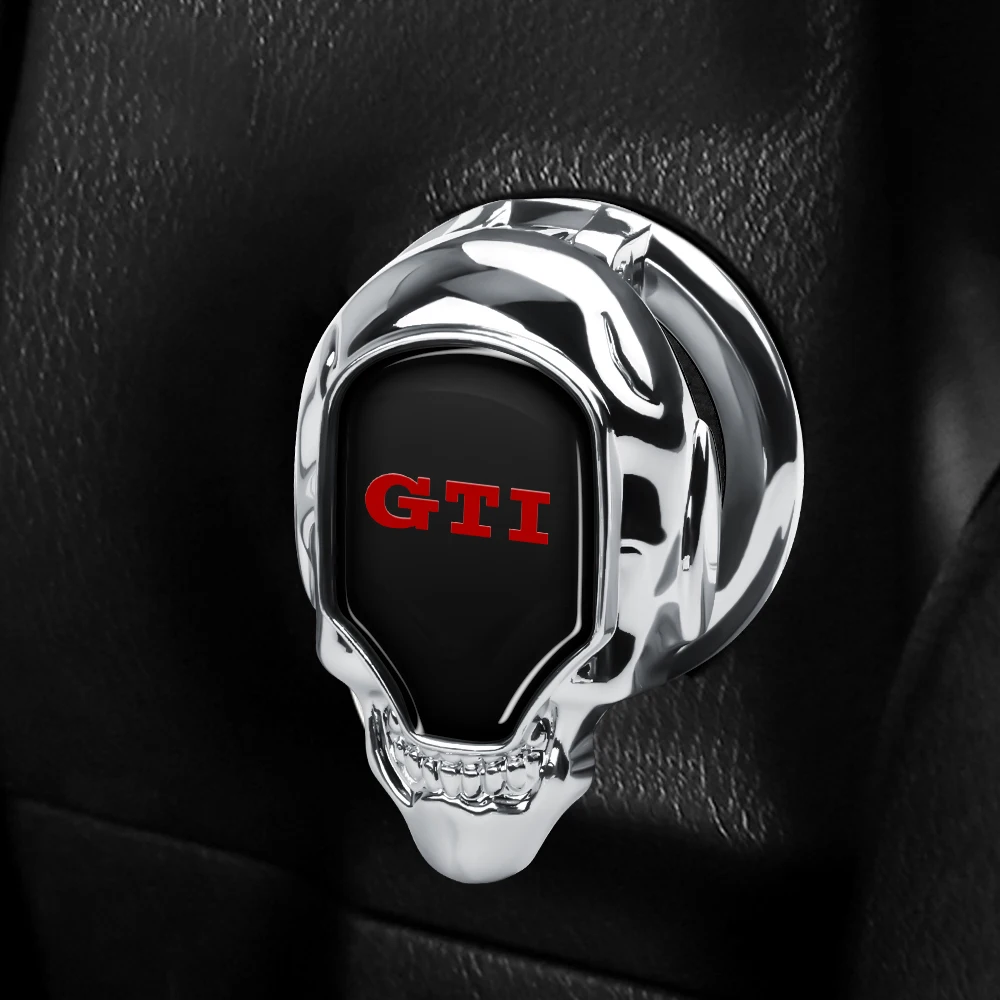 Car Styling Engine Ignition One-key Start Button Metal Alloy Sticker For Volkswagen GTI Bora MK7 Beetle Passat b6 Touran Tiguan