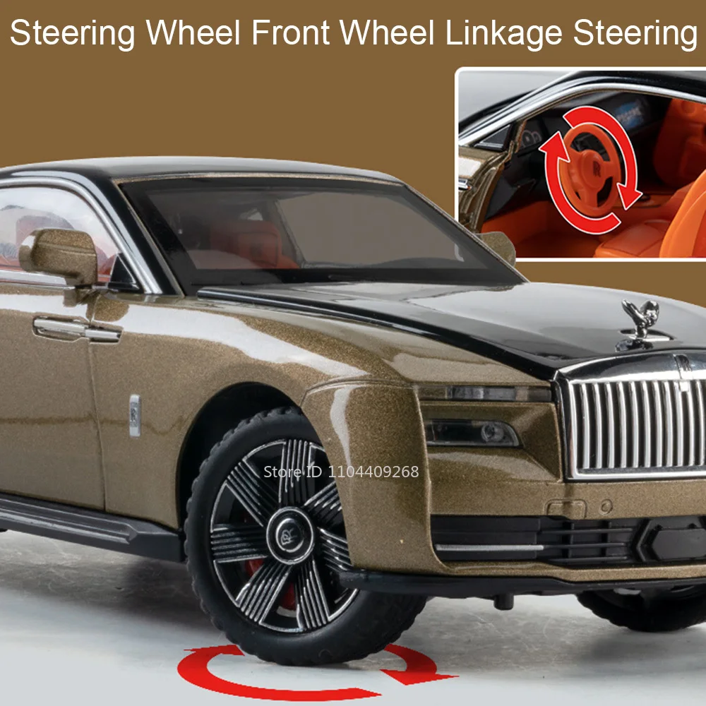1:24 Rolls-Royce Spectre Cullinan Masory Automodell Spielzeug Sound Licht Stoßdämpfung Fahrzeugmodelle Desktop Ornamente Geschenk