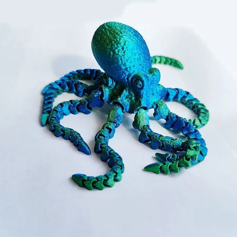 3D Printed Octopus Model Simulation, Creative Hand Gift, Octopus Decoration, Fish Tank Landscaping Jewelry