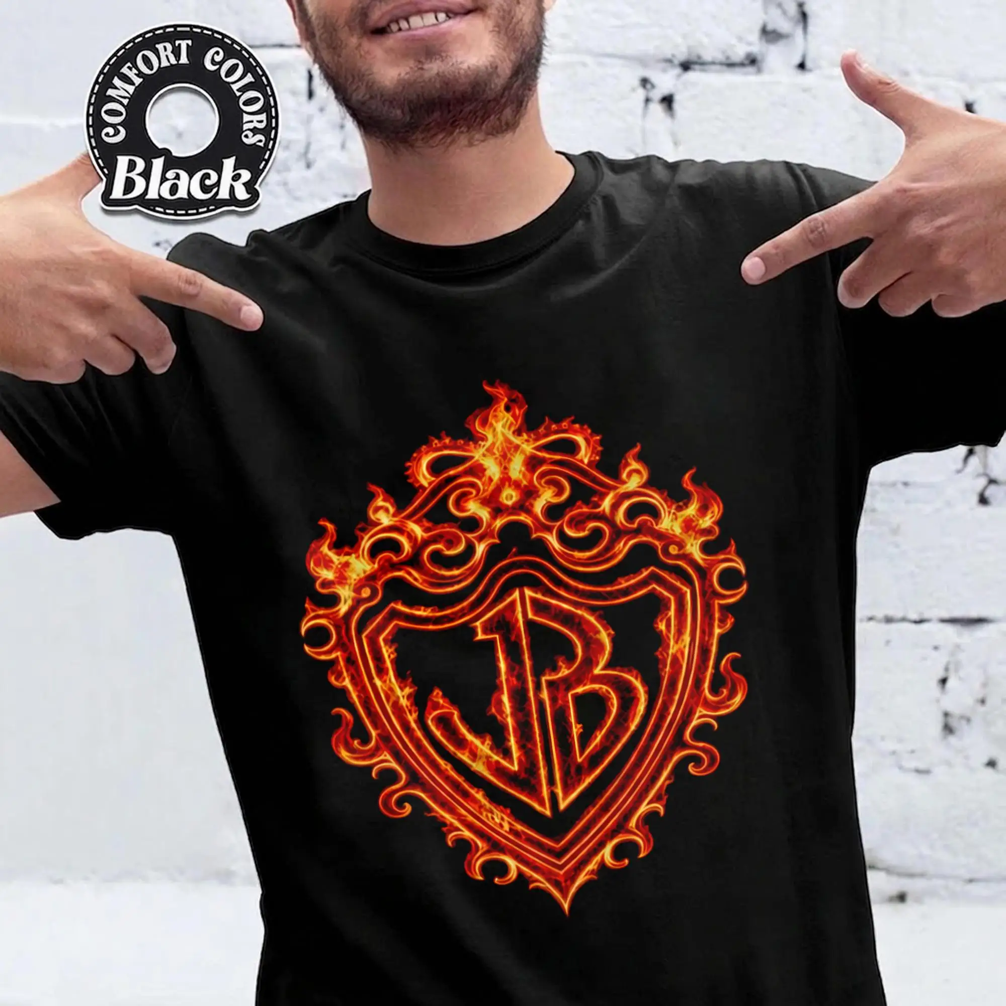 Burnin Up Concert Flame Tee, All Over Again Jonas Outfit, Comfort Colors Shirt