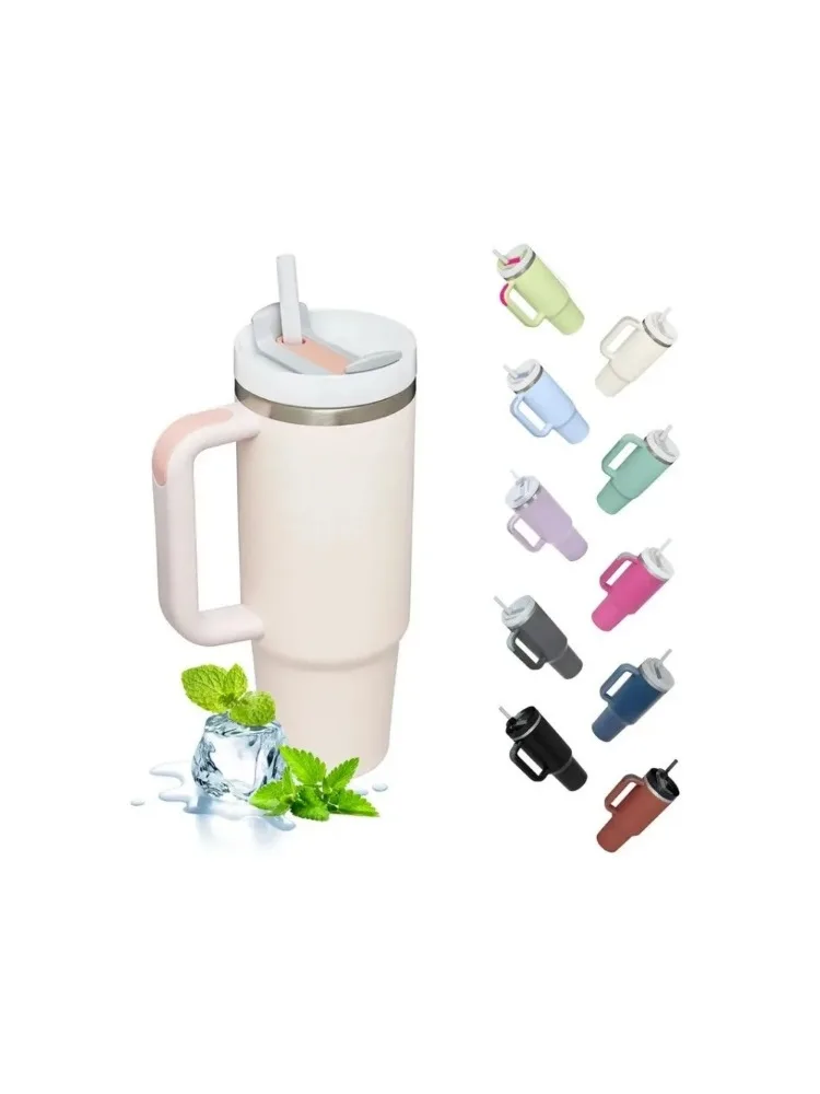 Portable Sports Water Cups High-capacity Easy Clean Leak Proof Household Insulated Cup Vacuum Insulation Cup Double Layer Vacuum