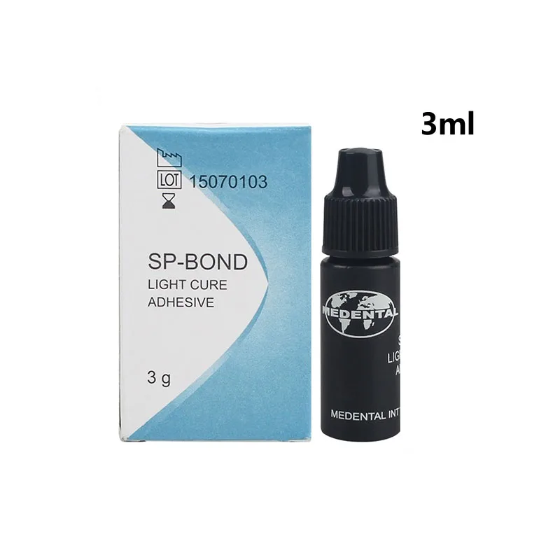

Dental Material Light Curing Resin Adhesive 3ml SP-BOND Nano Light-cured Resin Full Acid Adhesive Dental Oral Materials