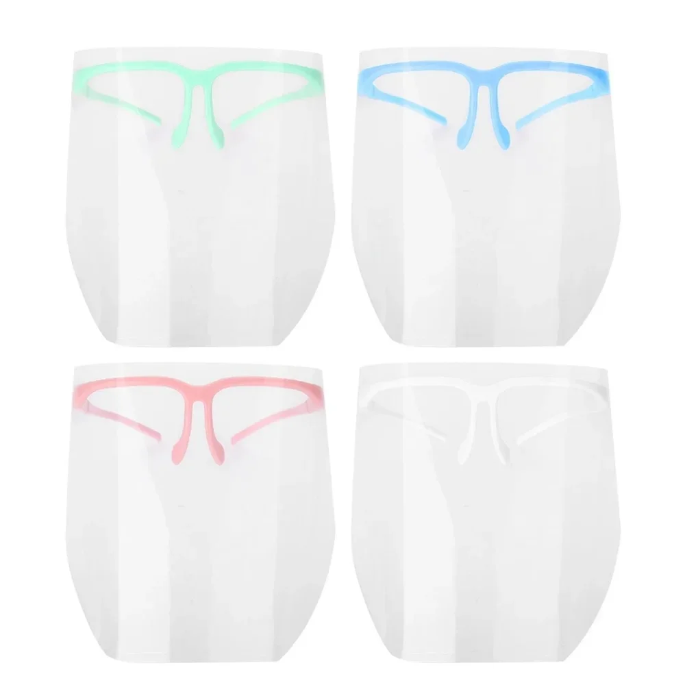 Adjustable Dental Face Shield Guard Shields Protective Mask 10pcs films Visors masks + 1 Frame Anti-Fog Dustproof Lab Equipment
