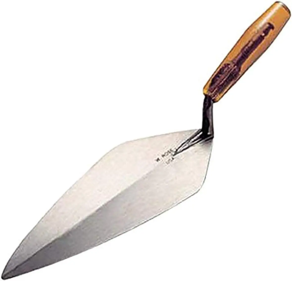

12" Narrow London Brick Trowel with Plastic Handle for Masonry Work