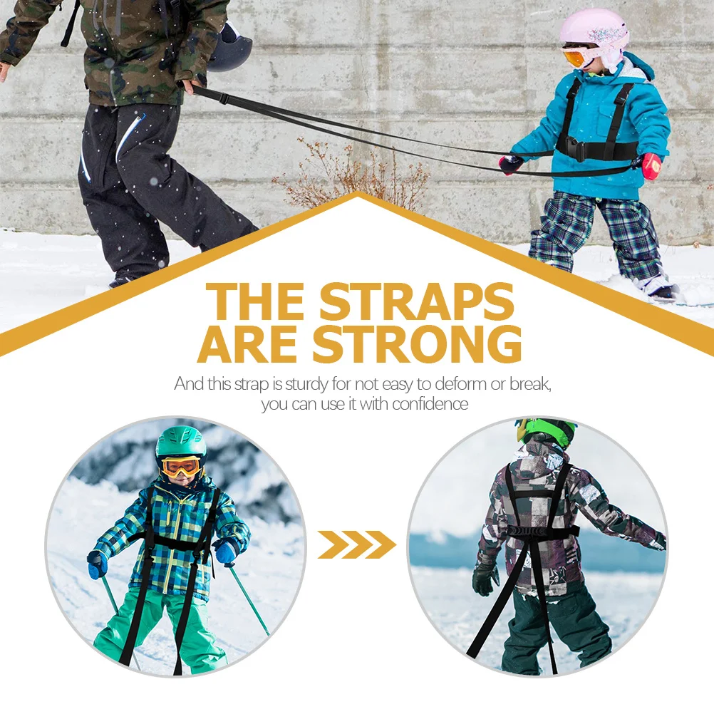 

1pc Skiing Training Harness For Adjustable Ski Balance Belt Outdoor Skating Safety Strap Sturdy Ski Leash
