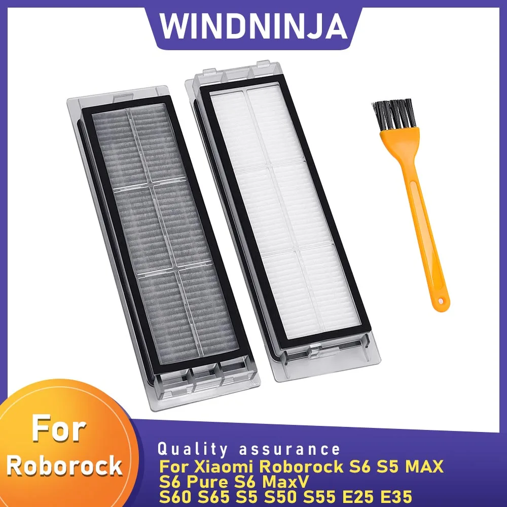 

HEPA Filter Spare Parts for Xiaomi Roborock S6 S5 MAX S6 Pure S6 MaxV S60 S65 S5 S50 S55 E25 E35 Vacuum Cleaner Activated Part