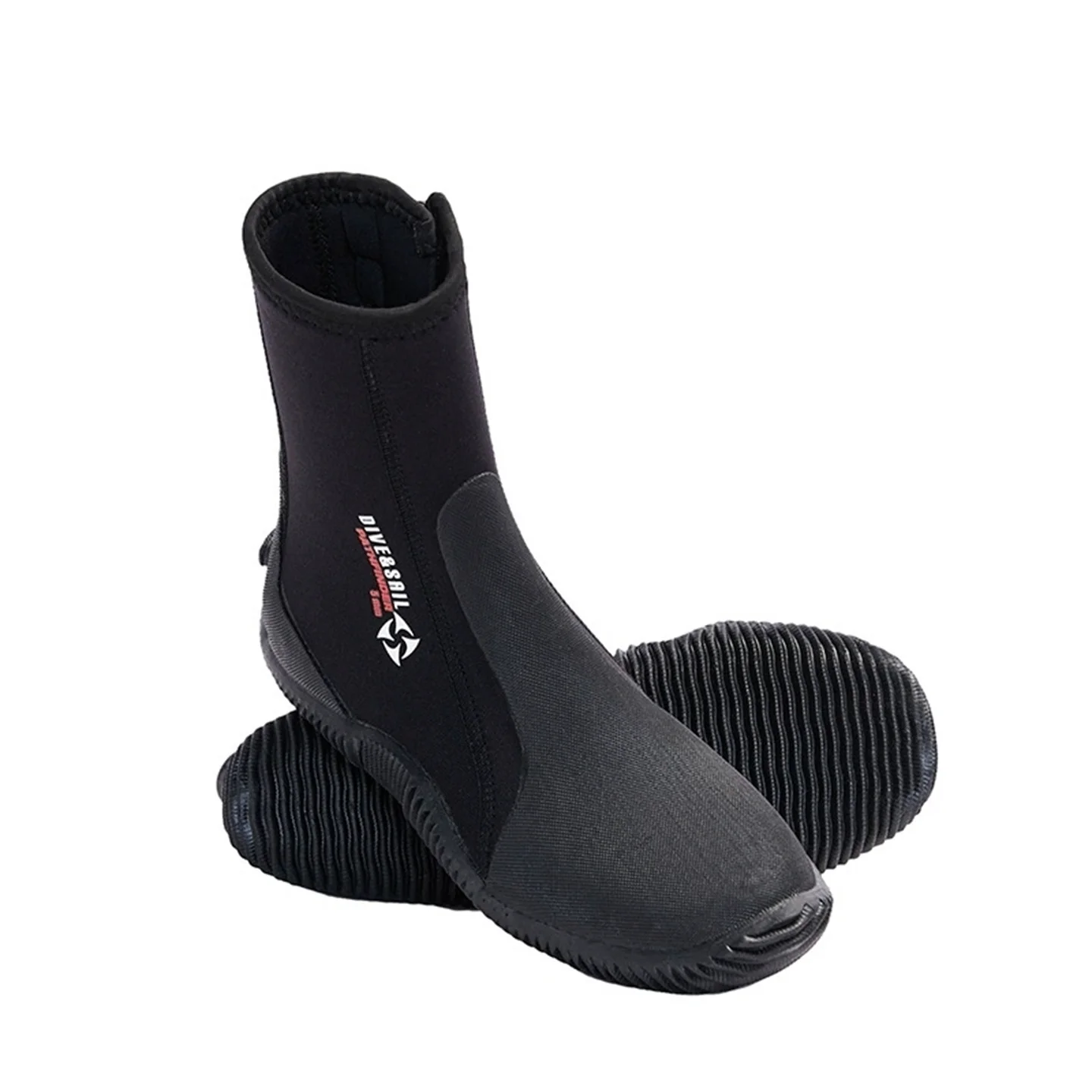 

Неопреновые ботинки для дайвинга с высоким берцем 5 мм, уличная обувь для пляжа и речной трассировки, мужские нескользящие износостойкие ботинки для рок-рыбалки