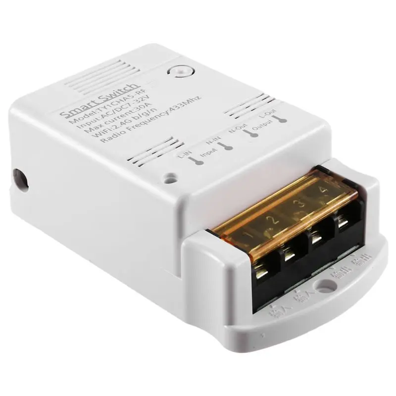 Stylish-Tuya Smart Switch Wifi 30A APP Remote Control Intelligent Automation Module 12V 24V 20A Relay 4000W HIGH POWER