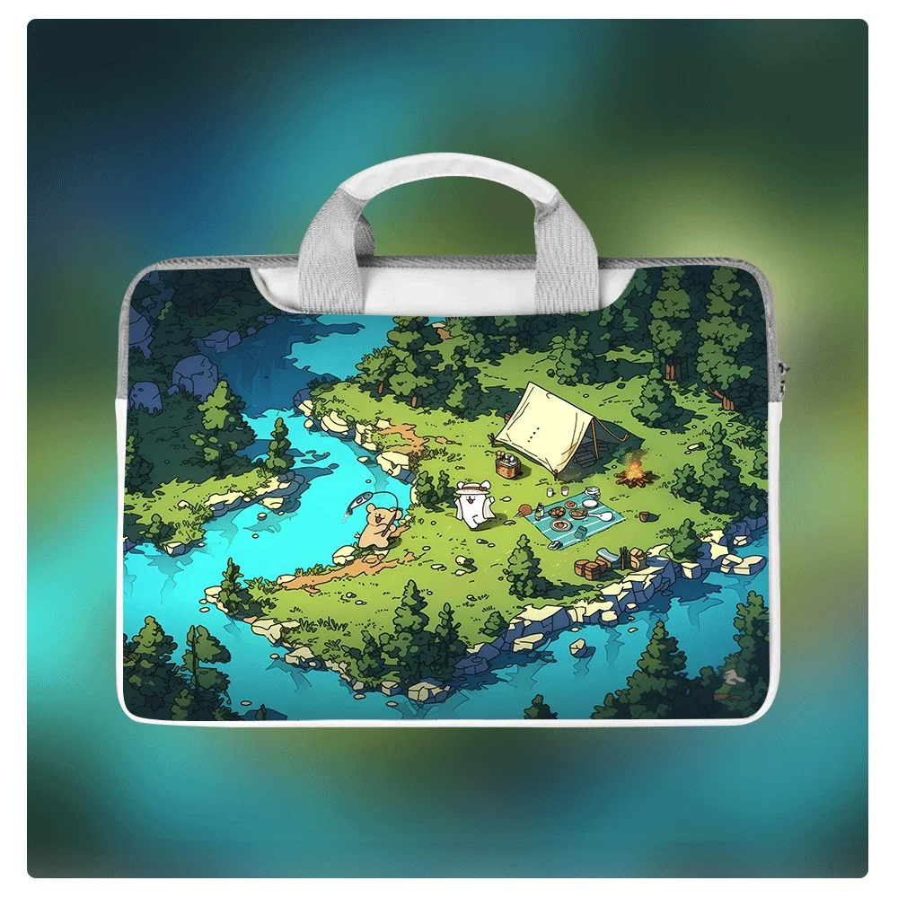 

HD Puppy Laptop Bag PU Protective Cover 12 14 16 Inch Shoulder Hand Crossbody Bag Suitable for All Laptop Brands Holiday Gifts