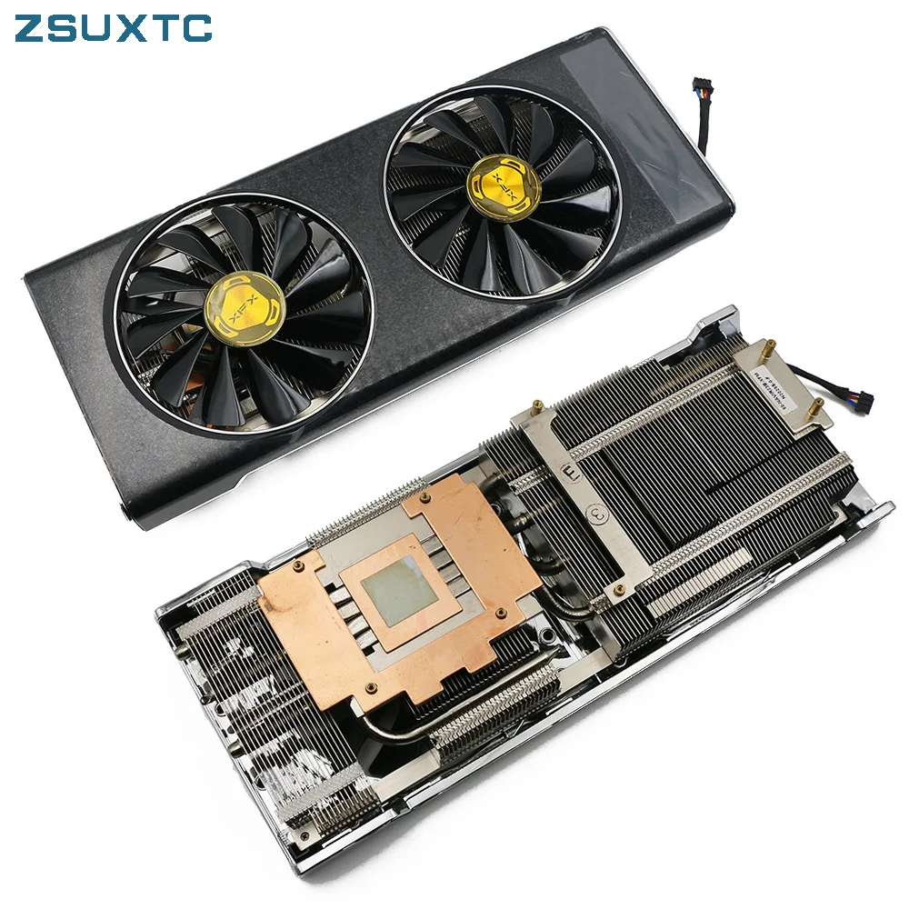 Ventilador Gpu para Xfx Radeon Placa de Vídeo Dissipador de Calor Fdc10u12s9-c Cf1010u12s rx 5700xt Rx57xt86od Rx5700 5700 xt Thicc ii