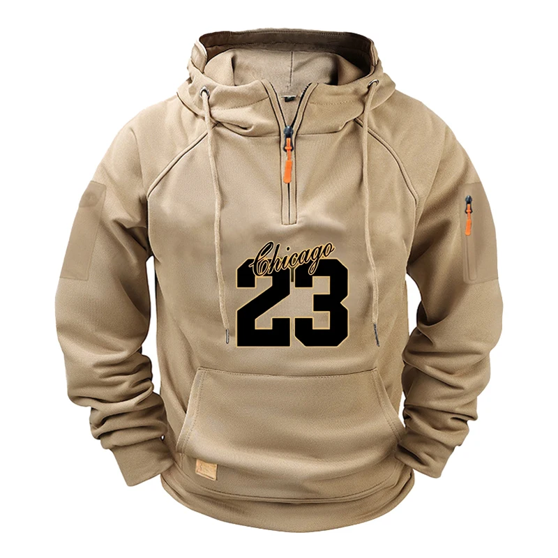 

2025 Men's sportswear, casual pullover, autumn and winter new style men's warm outdoor sportswear, fashionable sweatshirt