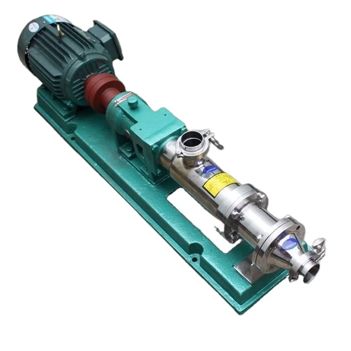 G Type High Viscosity Sanitary Stainless Steel Tri Clamp Single Screw Mono Pump/Positive Displacement Pump