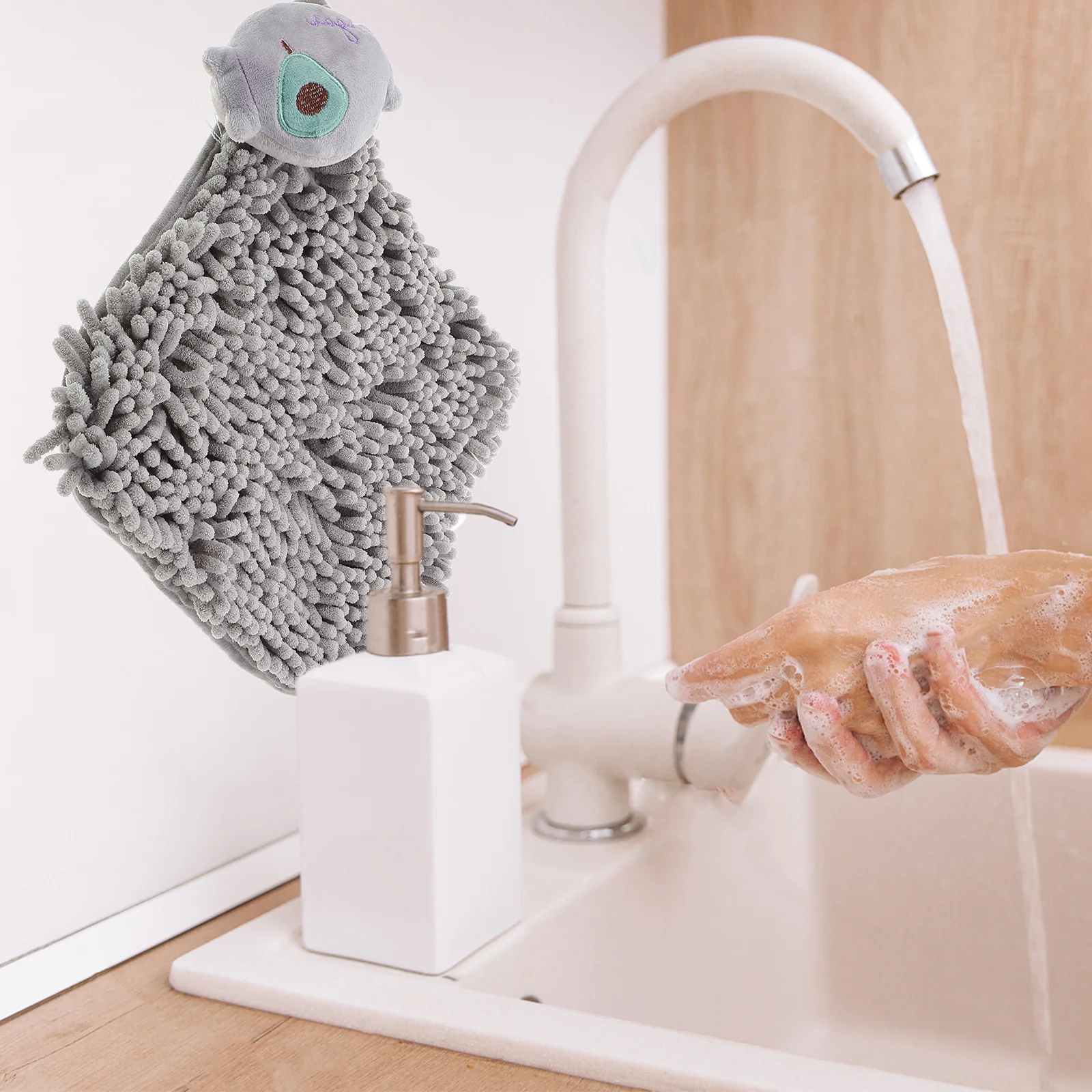 رائعتين منشفة اليد سميكة الشنيل التجفيف السريع ماصة الأسرة ضرورة المسنين المنزل السفر الكرتون ديكور #2