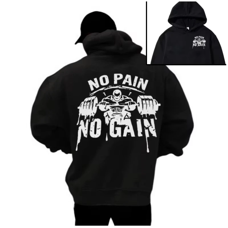 Moletom Unissex com Capuz - Moda Casual para Outono e Inverno, Perfeito para Treinos na Academia e Uso Diário