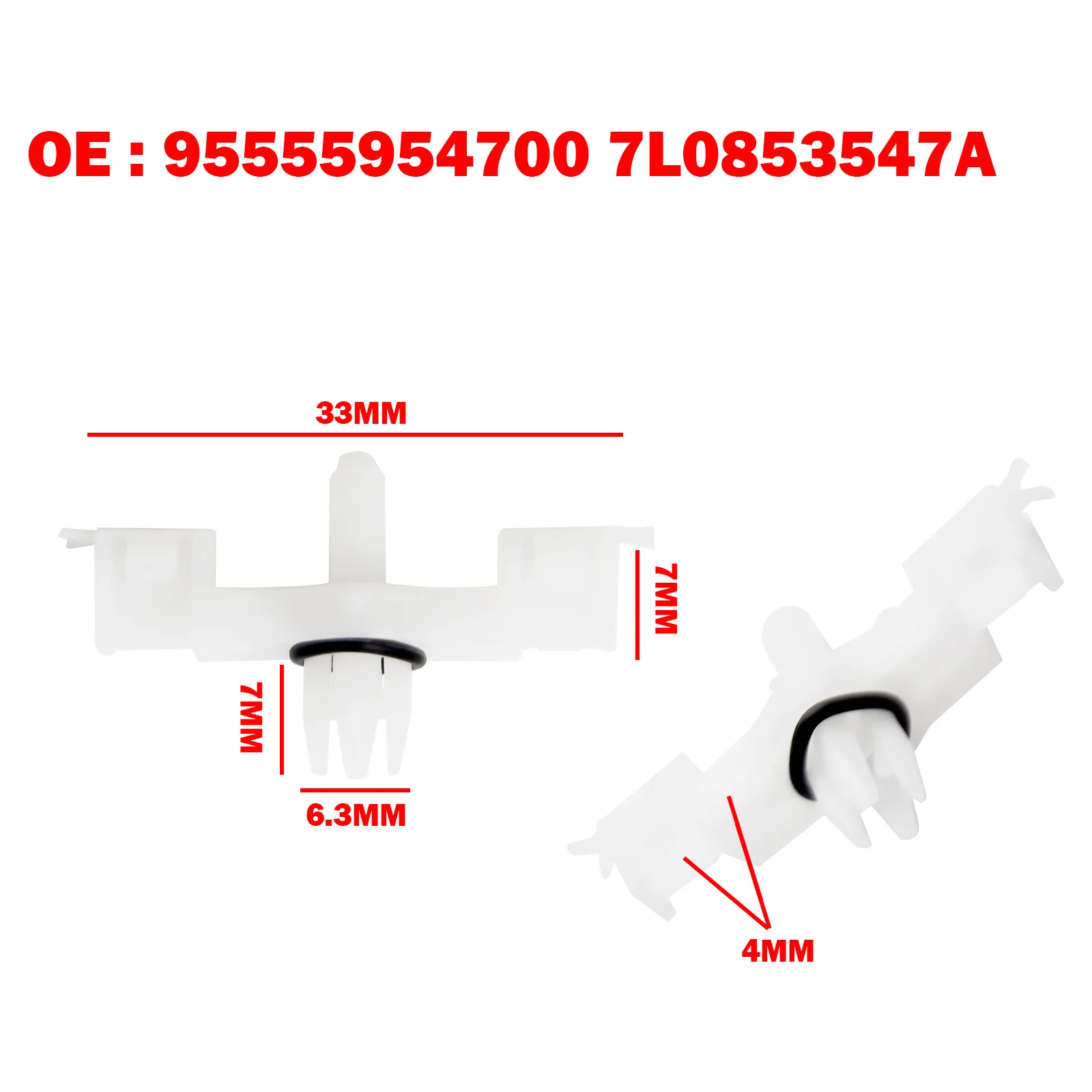 

10pcs For Door Sill Rail Scuff Plate Body Trim Clips Kit Door Sill Trim Fixing Clips