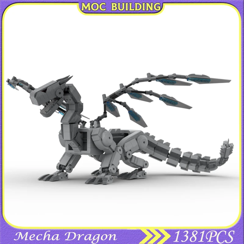 Building Block Mecha Dragon Brick Model Assembly Educational Creative Puzzle Animal Model Splicing Children's Toys Xmas Gift