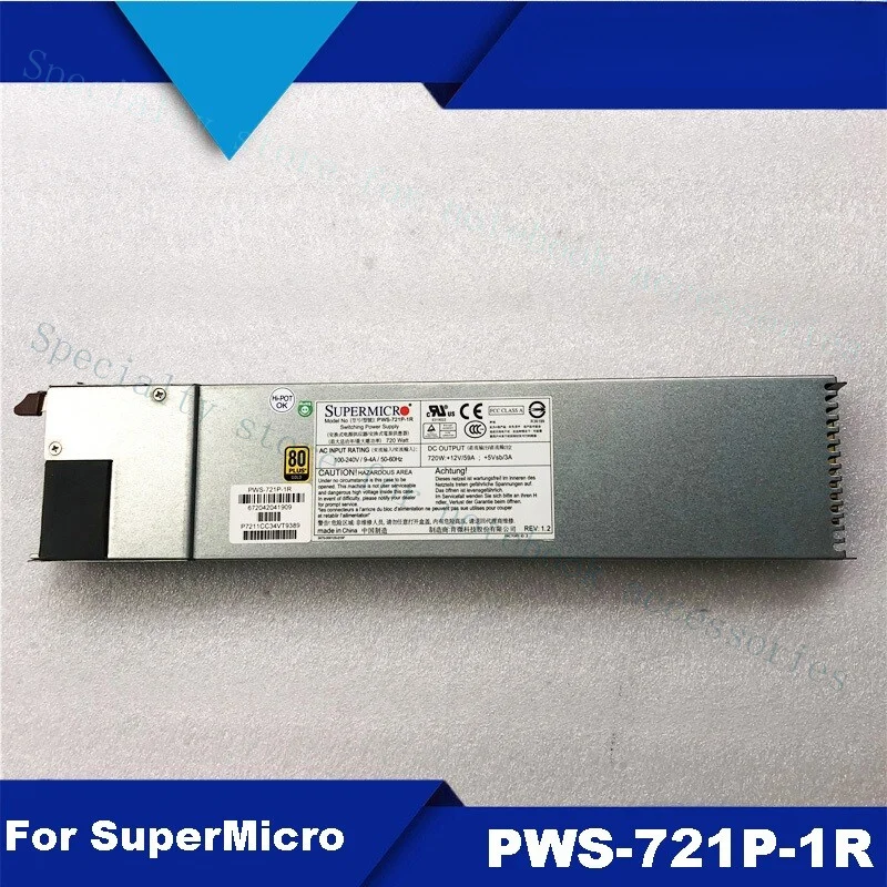 A+ For SuperMicro PWS-721P-1R Server Redundant Power Supply 720W Power Supply