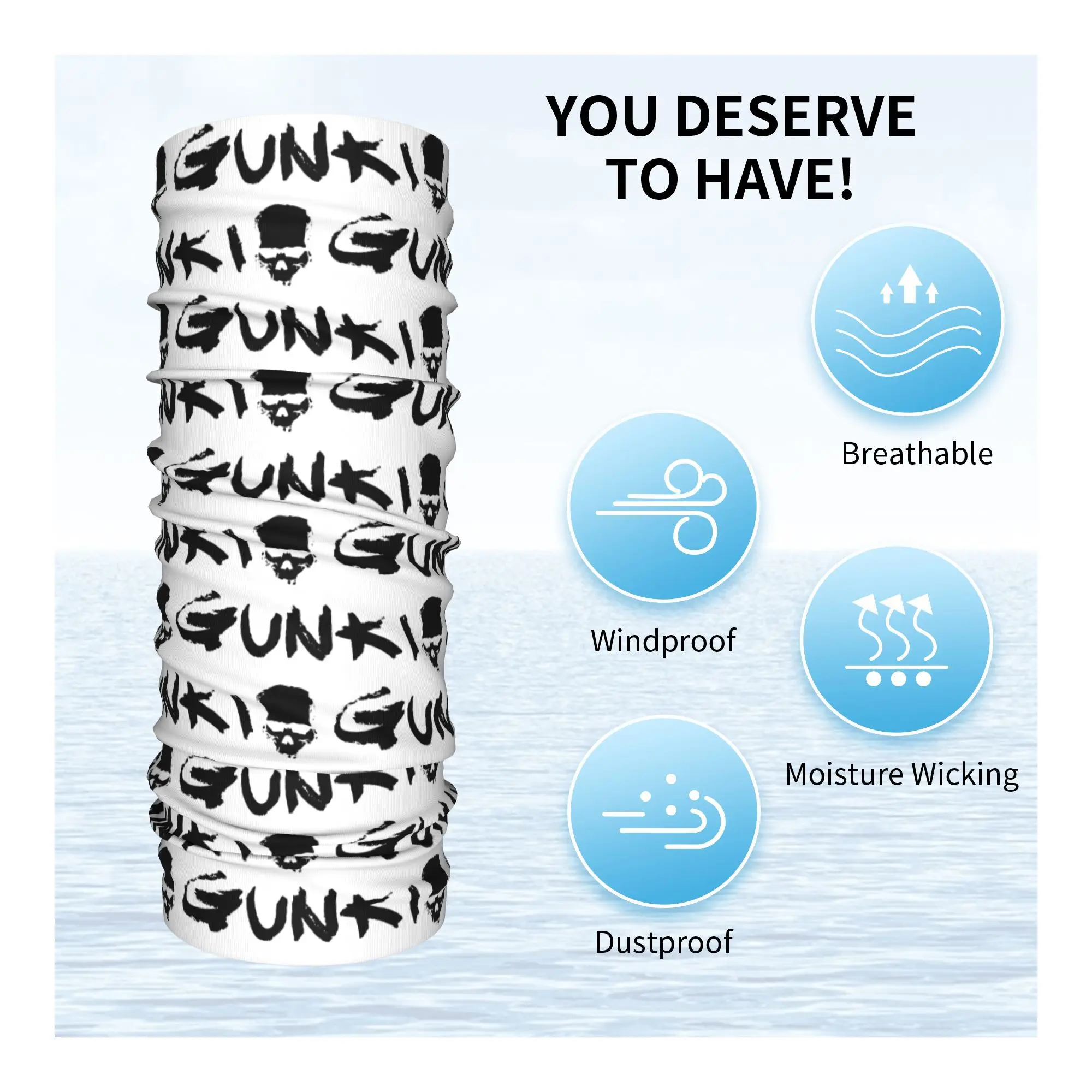 Пользовательские G-Gunkies Fish, горячая зимняя повязка на голову, теплая повязка на голову для мужчин и женщин, лыжный походный шарф-труба, классическая бандана для лица, гетры