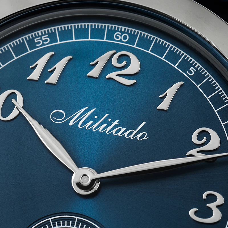 Militado ML01 ساعة كوارتز VD78 حركة كلاسيكية خمر ساعة 100 متر مقاوم للماء 316L الفولاذ المقاوم للصدأ الياقوت كريستال ساعة رجالي