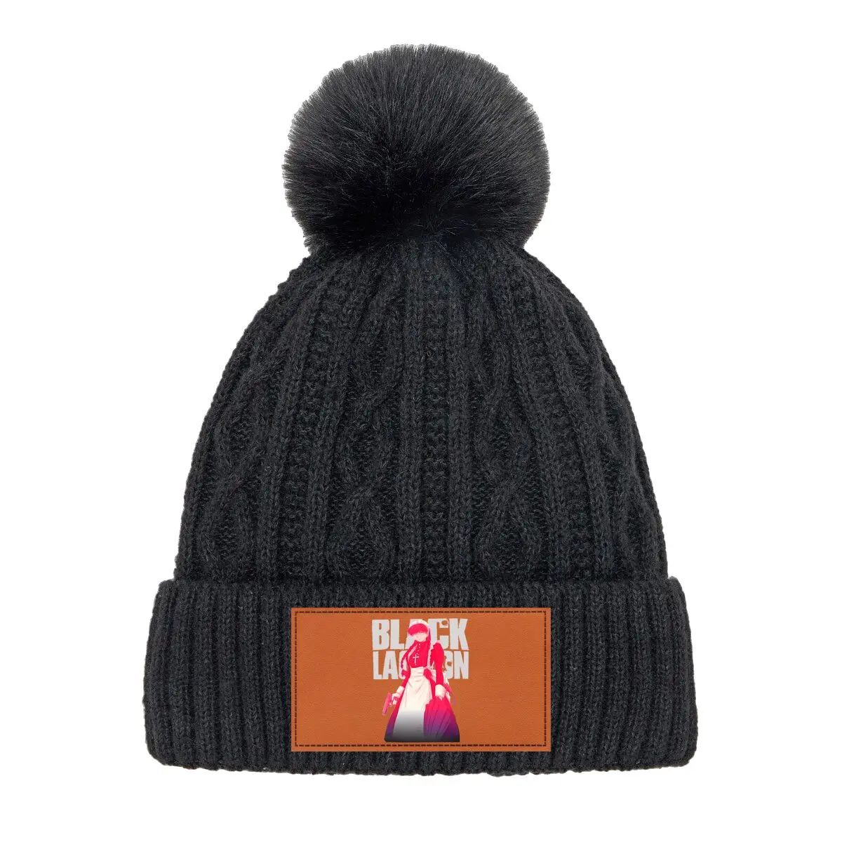 

Anime Maid Character from Black Lagoon Warm Knit Pompom Hat Unisex Birthday Festival Gift