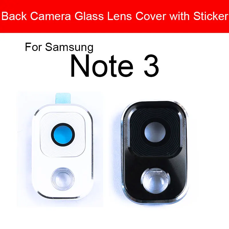 Back Rear Camera Glass Lens With Sticker Glue For Samsung Galaxy Note 3 4 5 Camera Lens Cover Flex Ribbon Replacement Parts