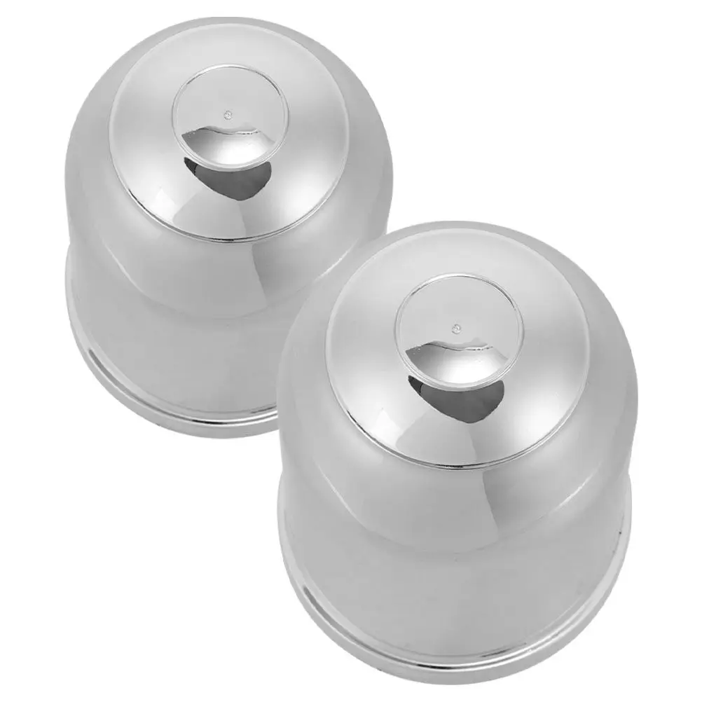 

2Pcs Tow Ball Cover Chrome Finish Sturdy Plastic Trailer Hitch Protector Cap Fits Standard Ball Size for Rv Suv Truck Towbar