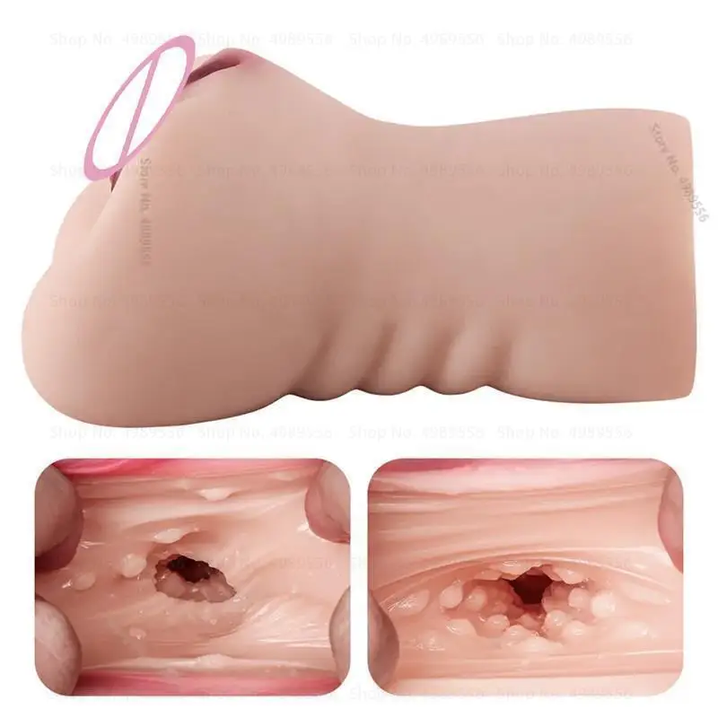 Realistic Vagina Pocket Pussy Adult Product Masturbation Male Masturbator Soft Silicone Blowjob Anus Deep Throat Sextoys Sextoy